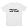 Distinct Motive Logo Unisex T Shirt White