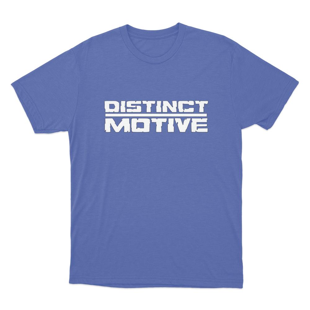 Distinct Motive Unisex T Shirt Blue Distinct Motive Unisex T Shirt Blue