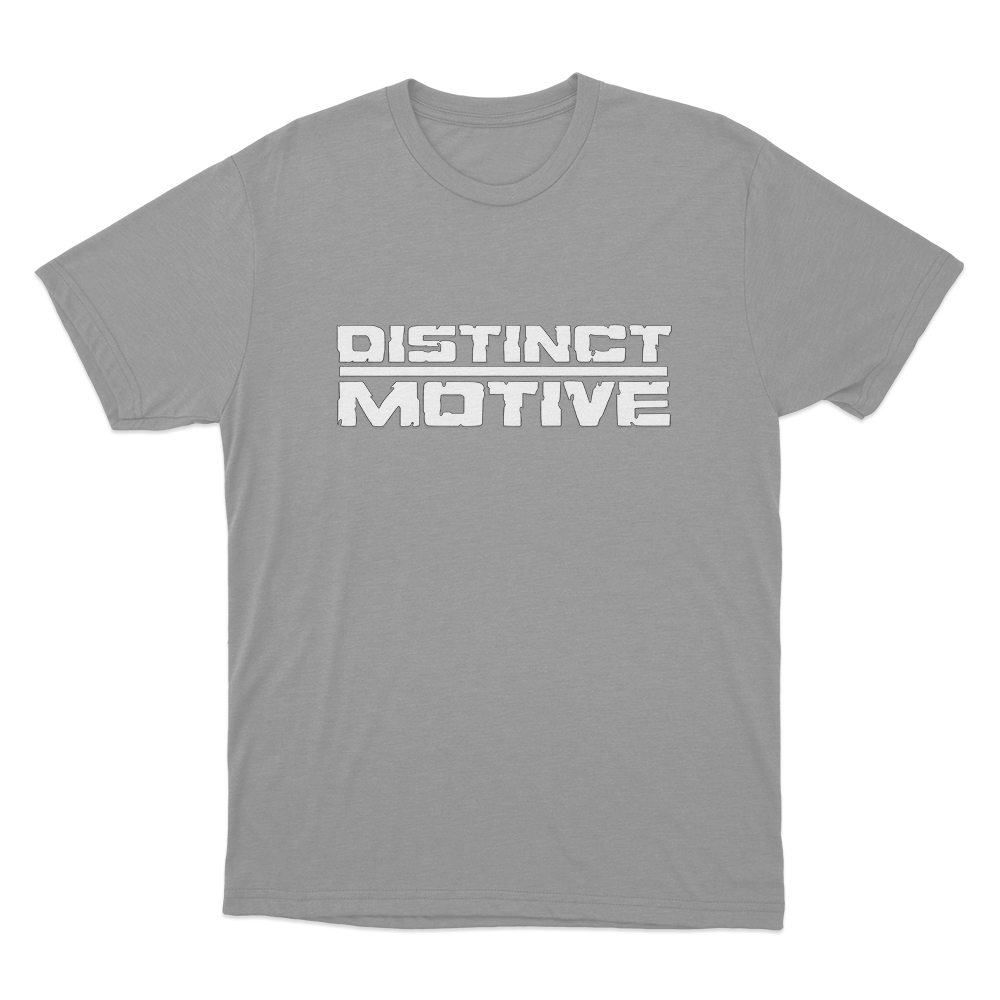 Distinct Motive Unisex T Shirt Grey Distinct Motive Unisex T Shirt Grey