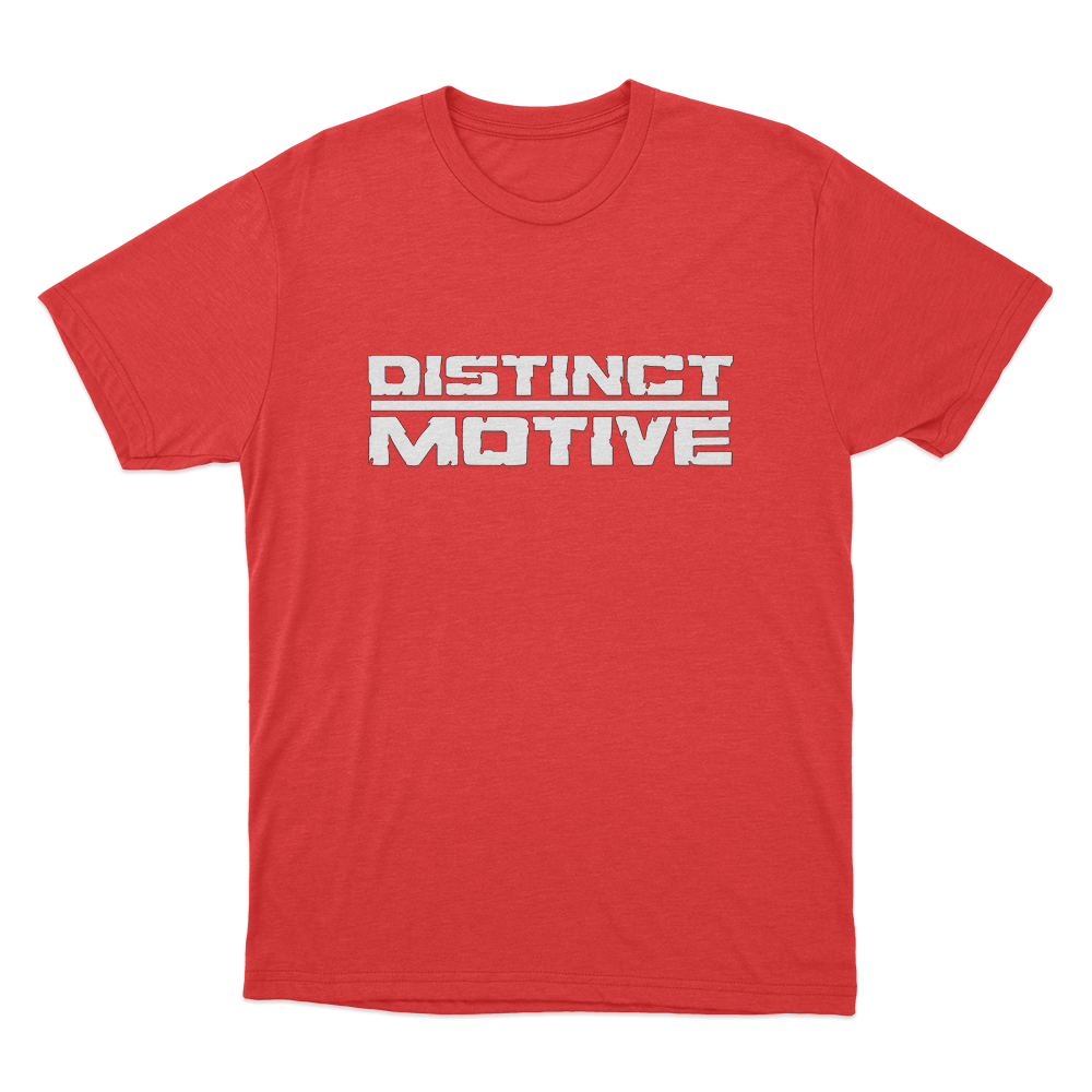 Distinct Motive Unisex T Shirt Red Distinct Motive Unisex T Shirt Red