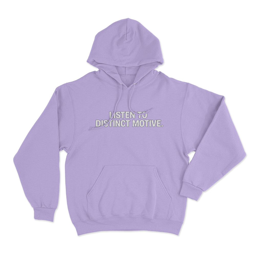 Listen To Distinct Motive Unisex Hoodie Purple Listen To Distinct Motive Unisex Hoodie Purple